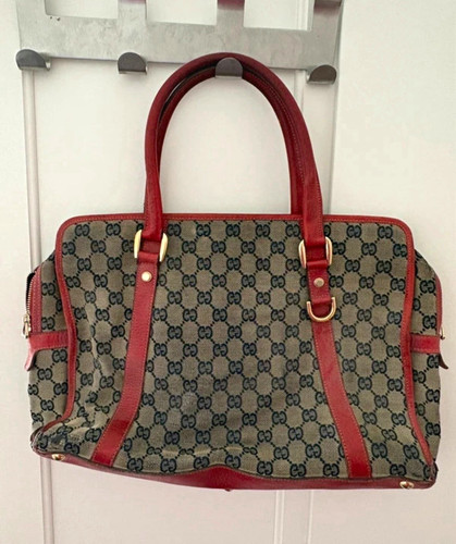 Gucci canvas vintage bag - gucci, gg