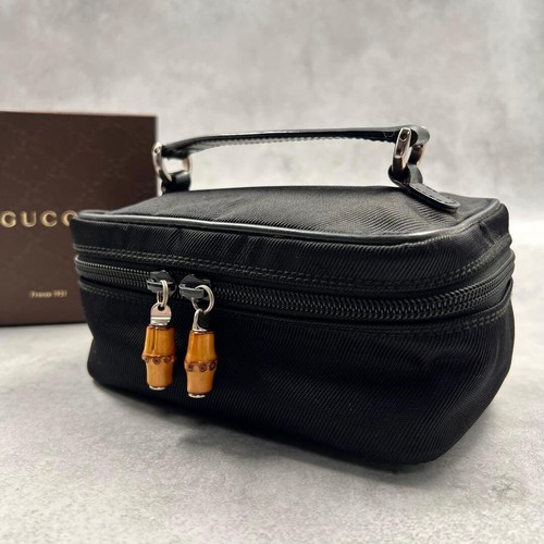 Gucci borsa vanity - vanity, bambù