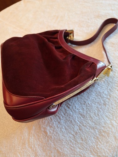 Borsa gucci vintage camoscio - gucci,