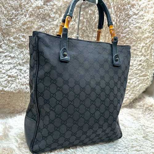 Gucci borsa tote nera - tela, gg